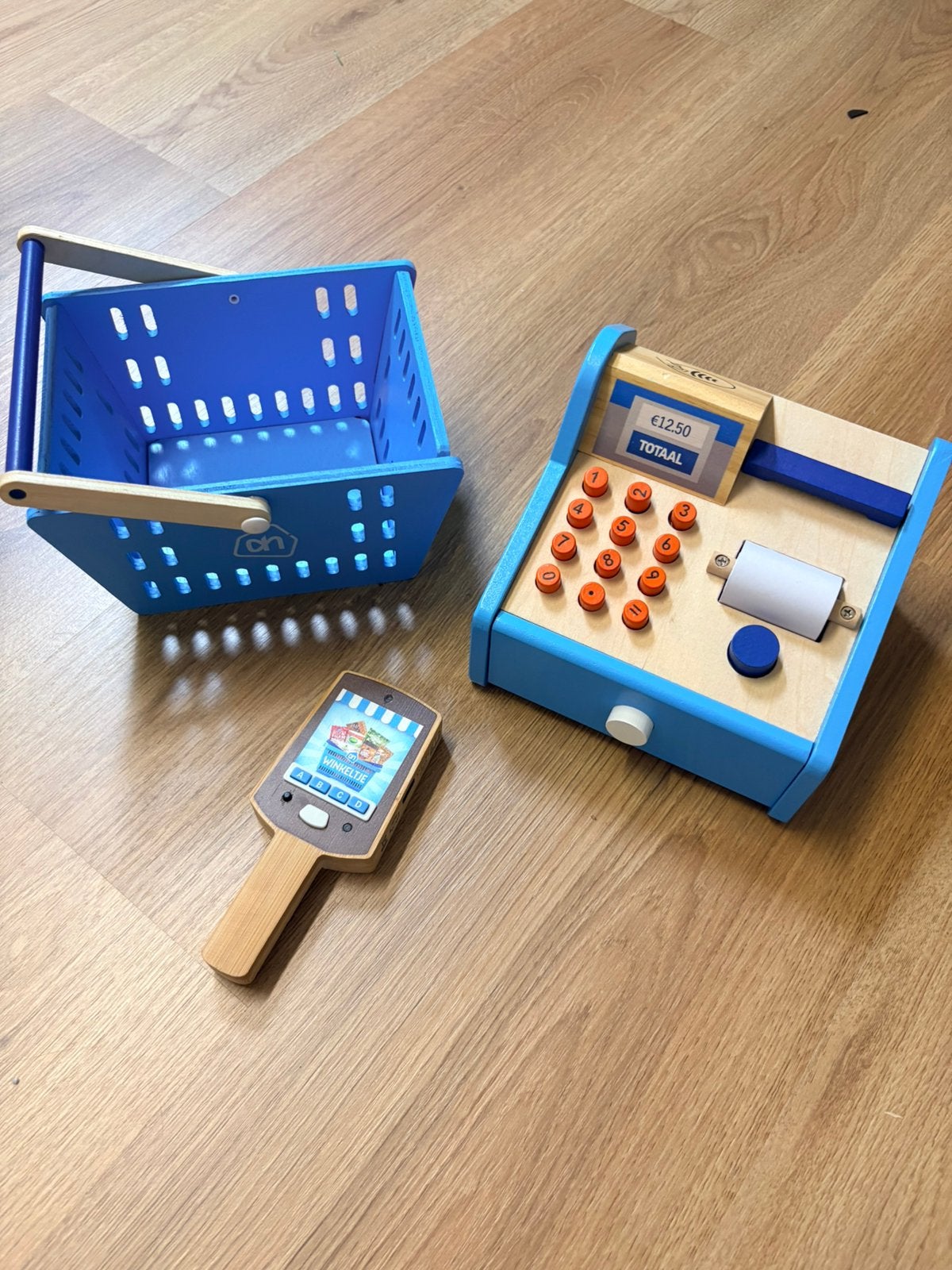 Albert heijn scanner + kassa + mandje, Ophalen, Zo goed als nieuw, Kunststof