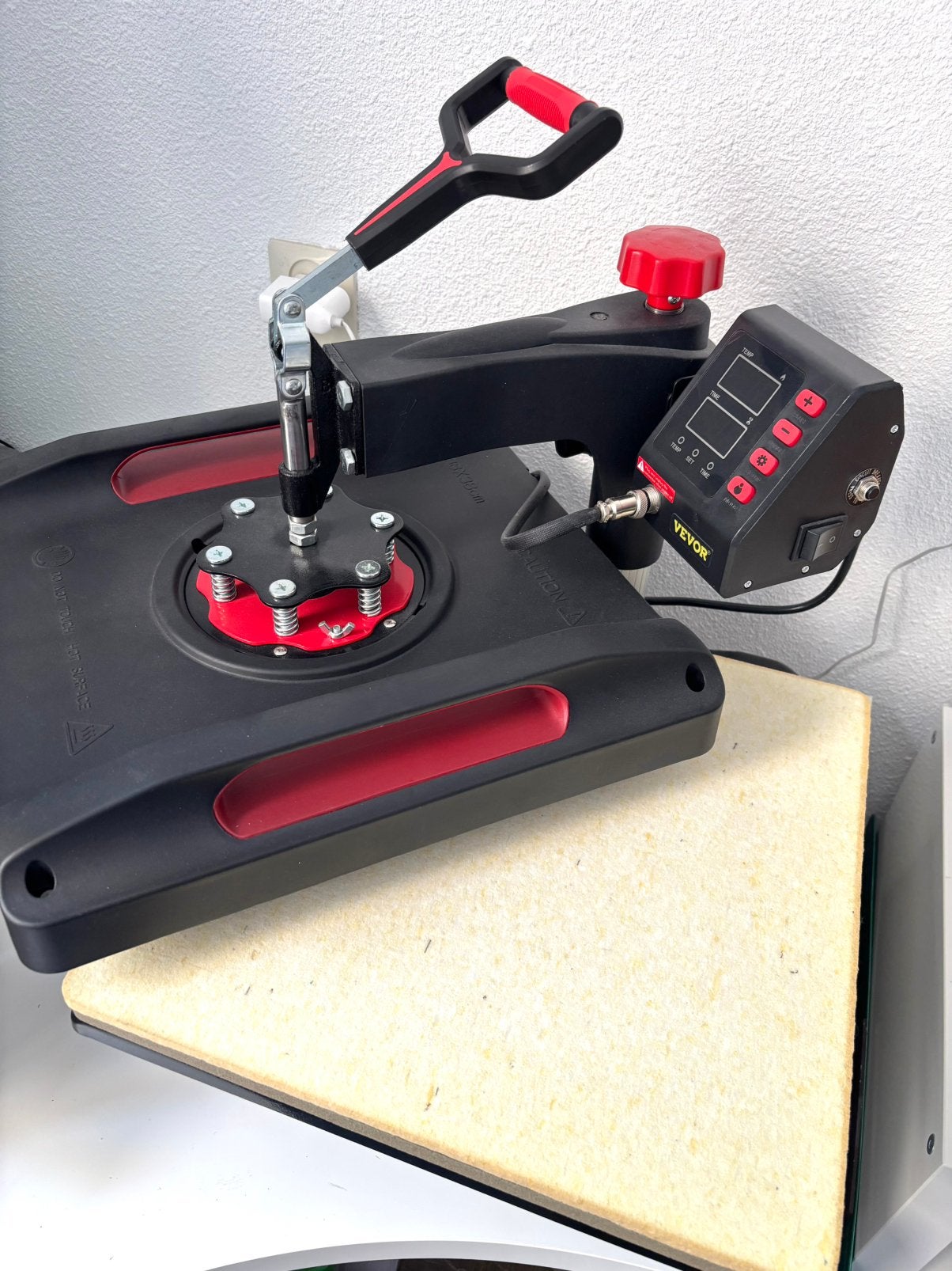 VEVOR 5-in-1 Heat Press Machine – 38x38 cm with accessories, Ophalen, Gebruikt