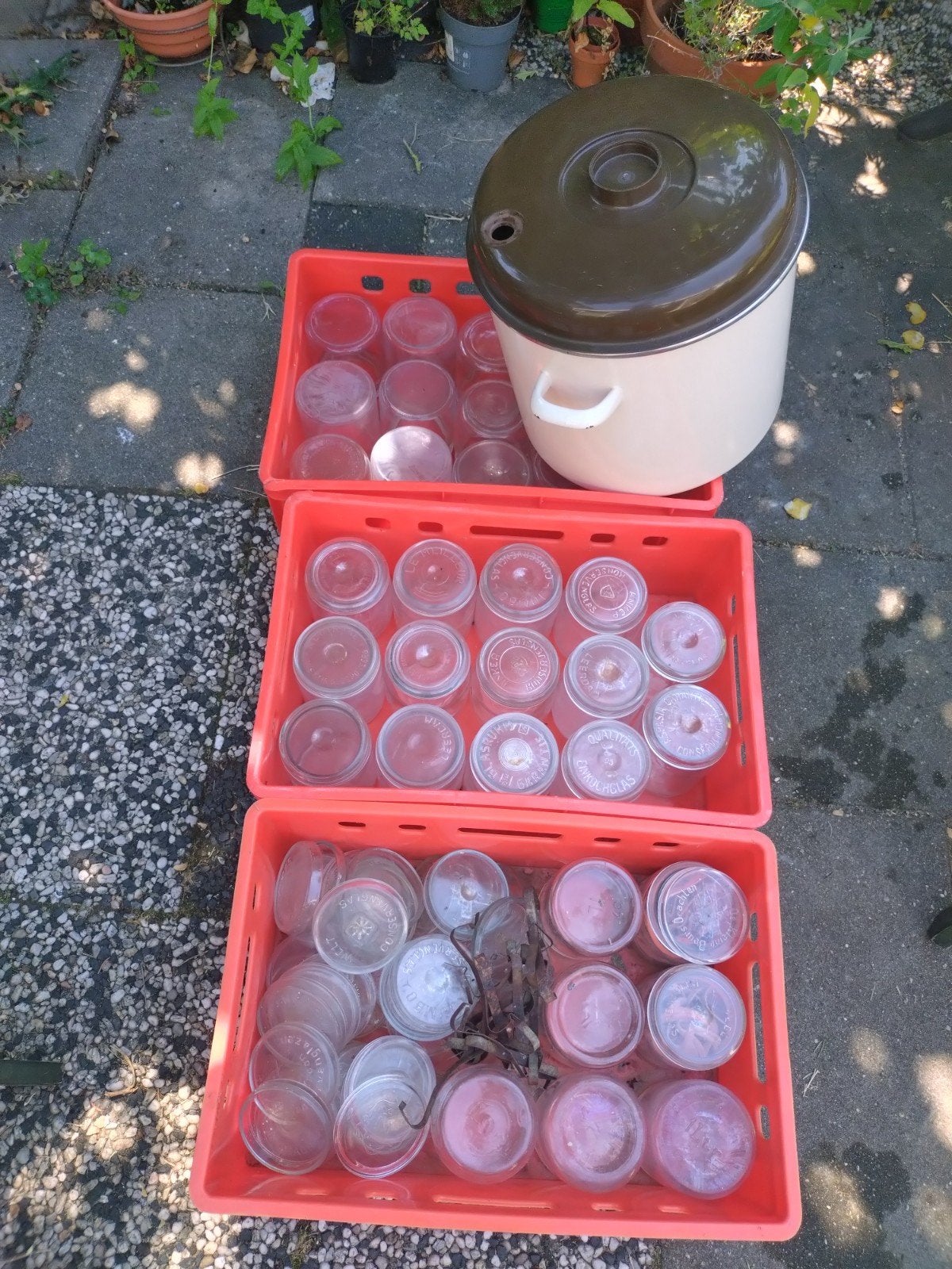 Wekketel met weckpotten en toebehoren 36 potten 63 rubbers, Huis en Inrichting, Keuken | Keukenbenodigdheden, Ophalen