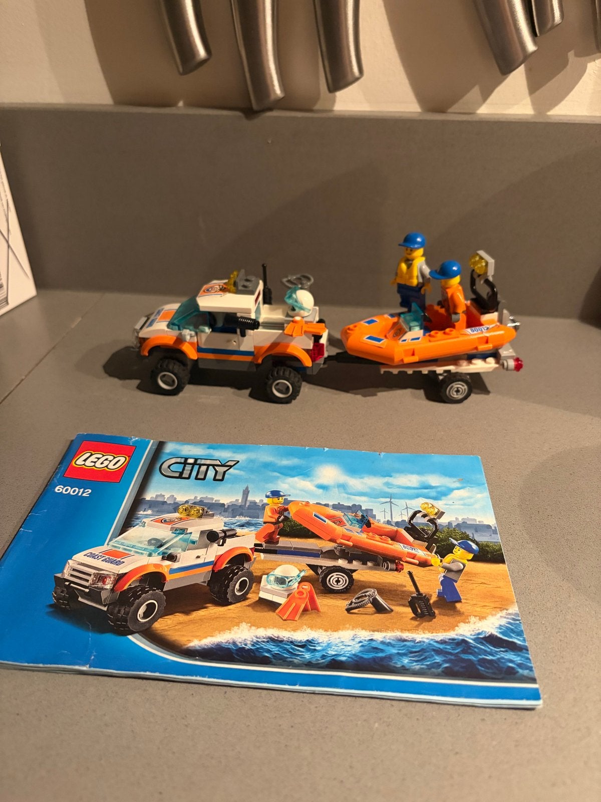 Lego City Coast Guard 60012 met handleiding, Lego, Ophalen of Verzenden, Compleet, Complete set