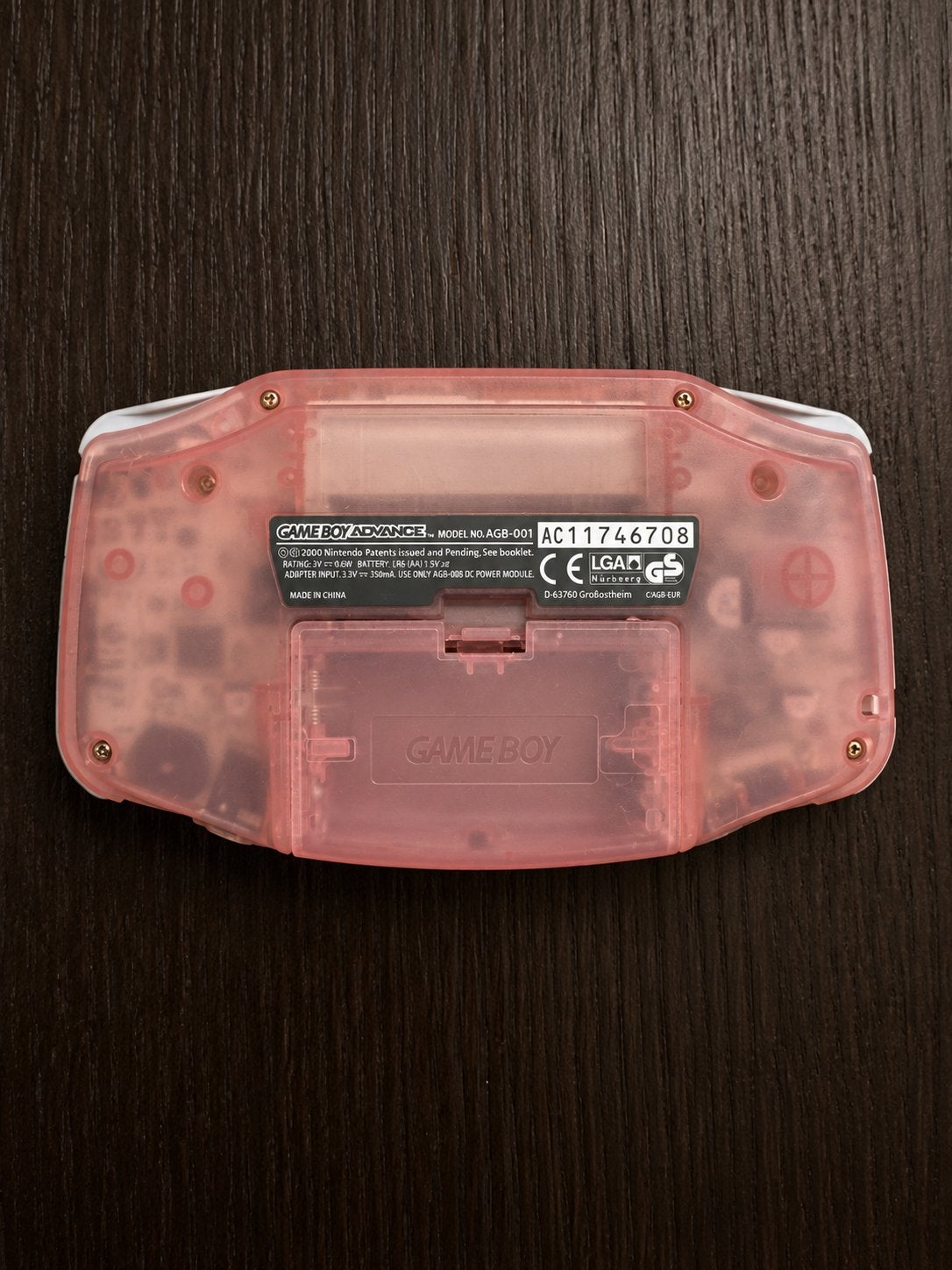 Foto 3 van Game Boy Advance transparant roze + 8 games
