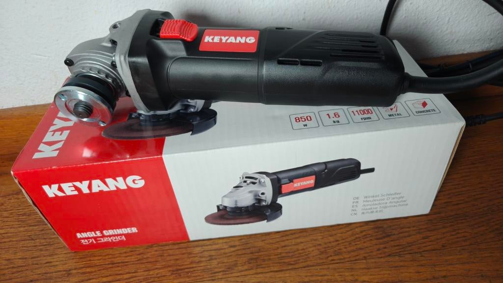 Keyang DG852 Haakse Slijper 125 mm 850W NIEUW!, Ophalen of Verzenden, Nieuw, 700 tot 1000 watt, Haakse handslijpmachine