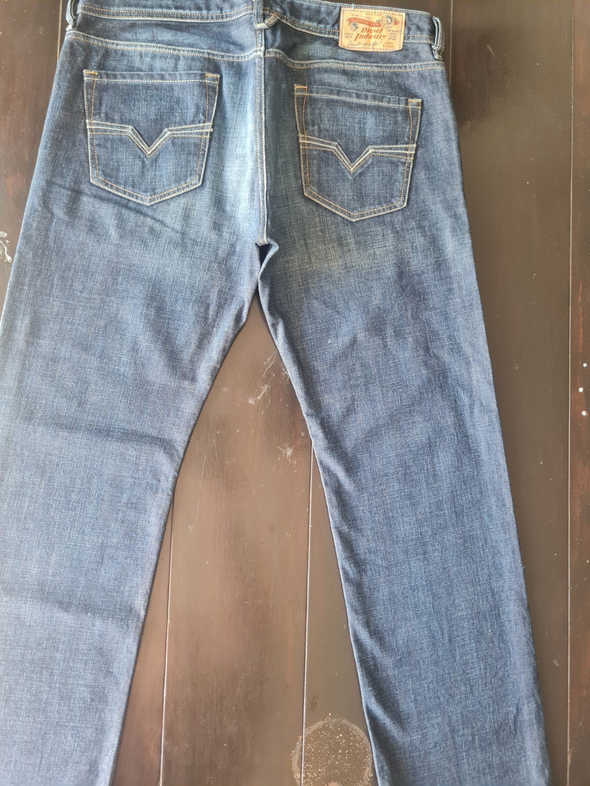 ZGAN CLASSIC DIESEL LARKEE REGULAR STRAIGHT JEANS SIZE 36/32, Kleding | Heren, W36 - W38 (confectie 52/54), Diesel, Blauw, Ophalen of Verzenden