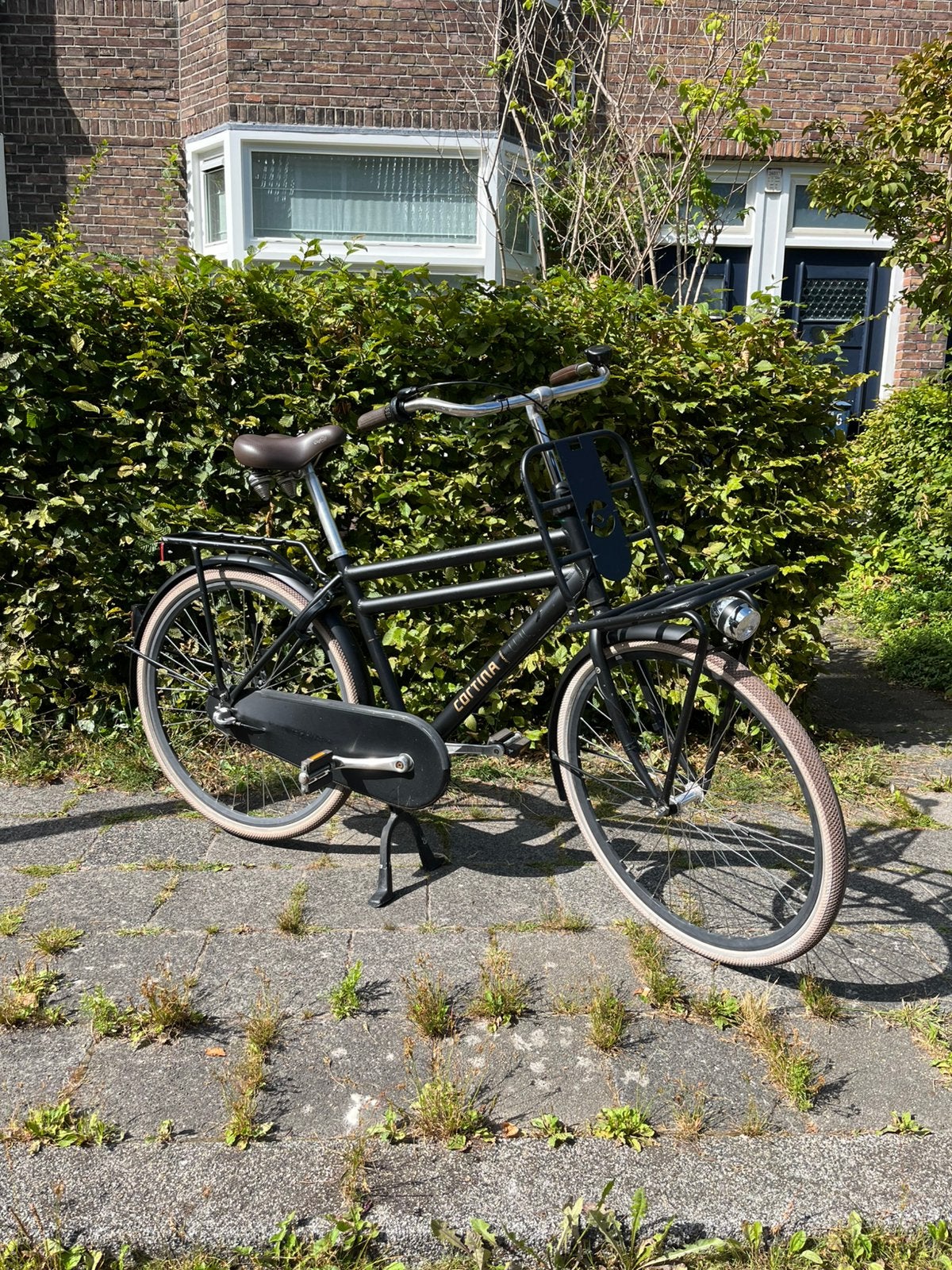Cortina U4 Transport heren fiets zwart 3 versnellingen, Fietsen en Brommers, Ophalen, Zo goed als nieuw, Overige merken, Versnellingen