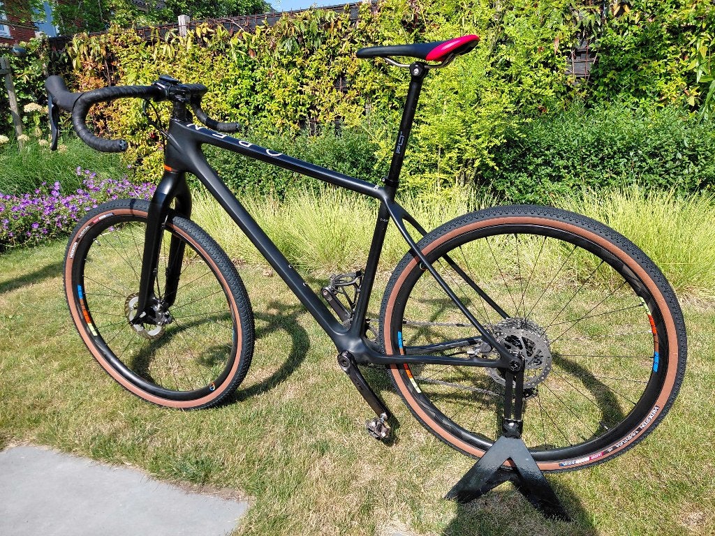 Prachtige Open gravelbike (maat L), Fietsen en Brommers, Fietsen | Racefietsen, Carbon, 10 tot 15 versnellingen, Zo goed als nieuw