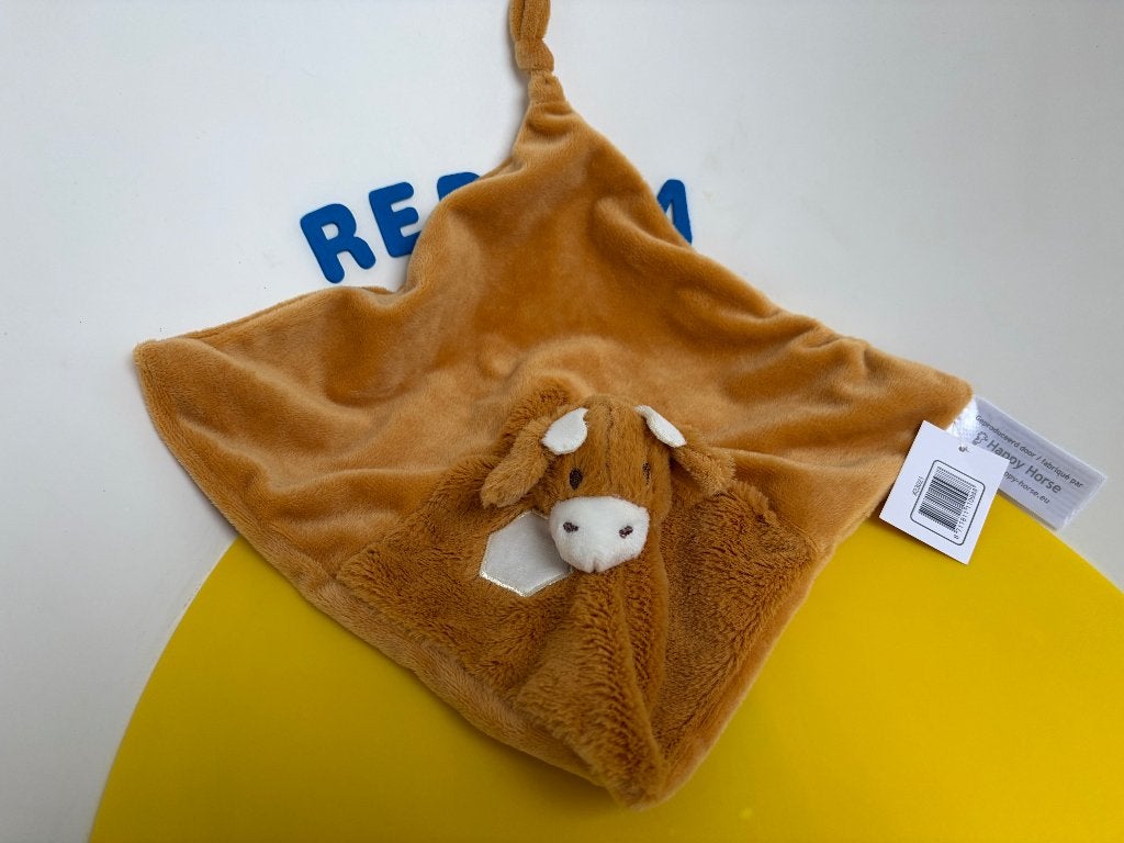 K3495 happy horse doekje giraf giraffe bruin, Ophalen of Verzenden, Nieuw, Overige typen