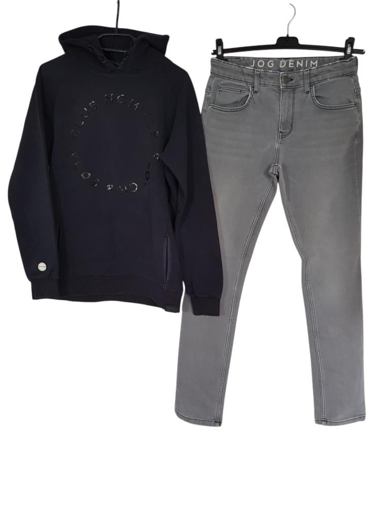 Prachtige zwarte SCOTCH & SODA hooded sweater maat 16/176., Kinderen en Baby's, Kinderkleding | Maat 176, Verzenden, Trui of Vest