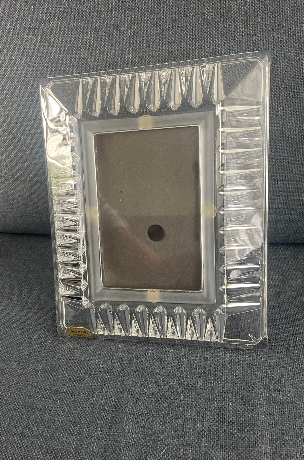 Art deco Kristallen fotolijst 21 x 26 cm loodkristal, Antiek en Kunst, Ophalen of Verzenden