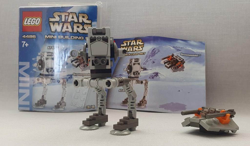 4486 Lego Star Wars AT-ST & Snowspeeder - Mini, Star Wars, Lego, Ophalen of Verzenden, Zo goed als nieuw