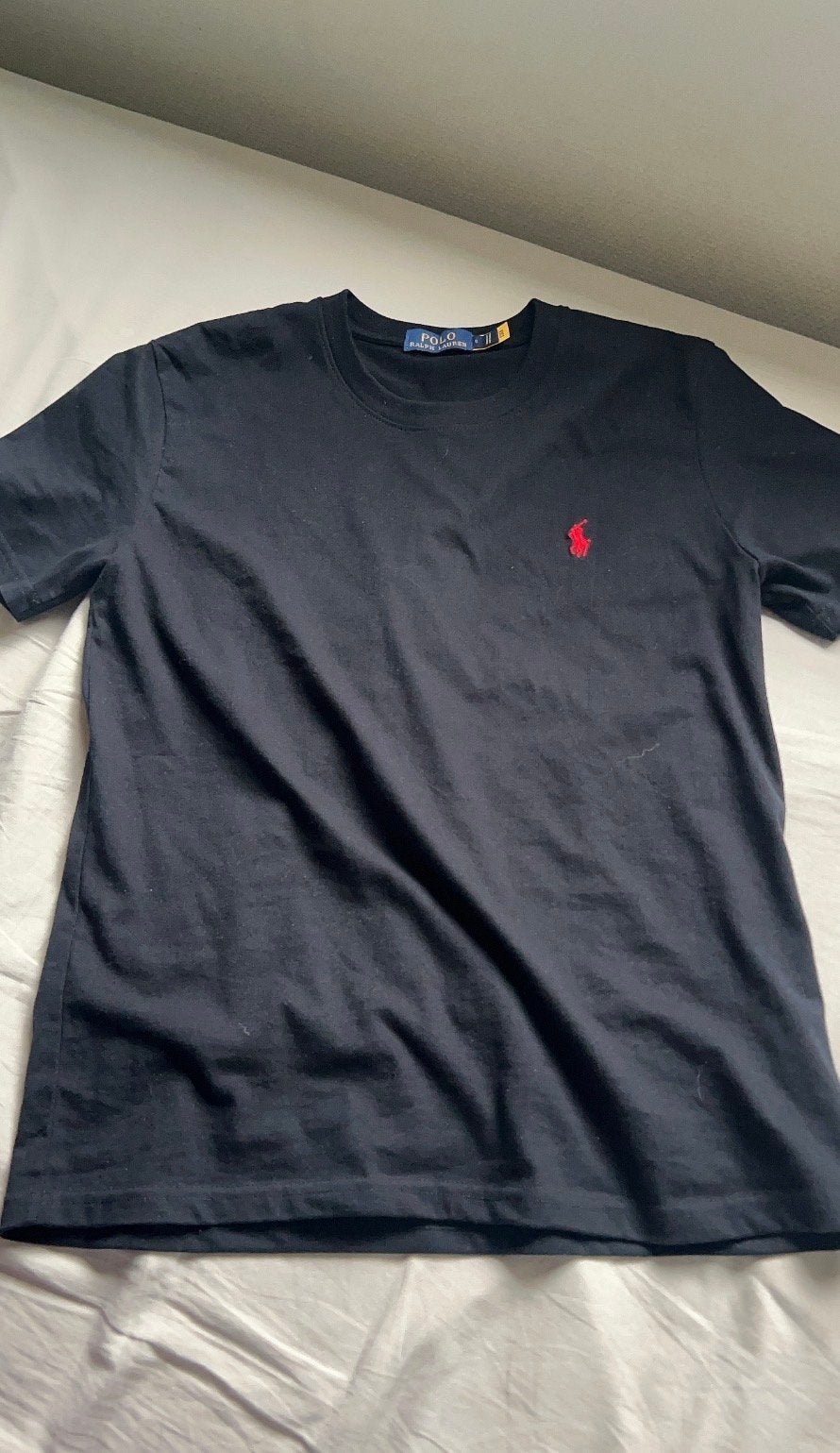 Polo Ralph Lauren T-shirt Zwart met Rood Logo, Ophalen of Verzenden, Nieuw, Maat 48/50 (M), Zwart