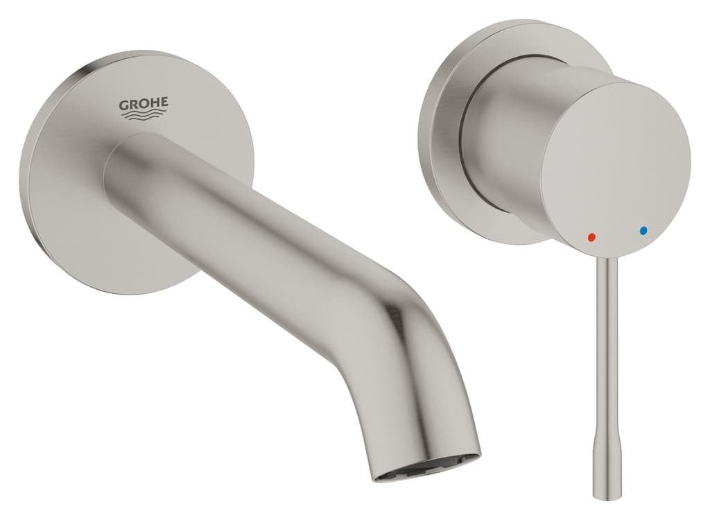 Grohe Essence New Inbouw Wastafelkraan - Geborsteld Nikkel, Ophalen of Verzenden, Nieuw, Rvs, Kraan