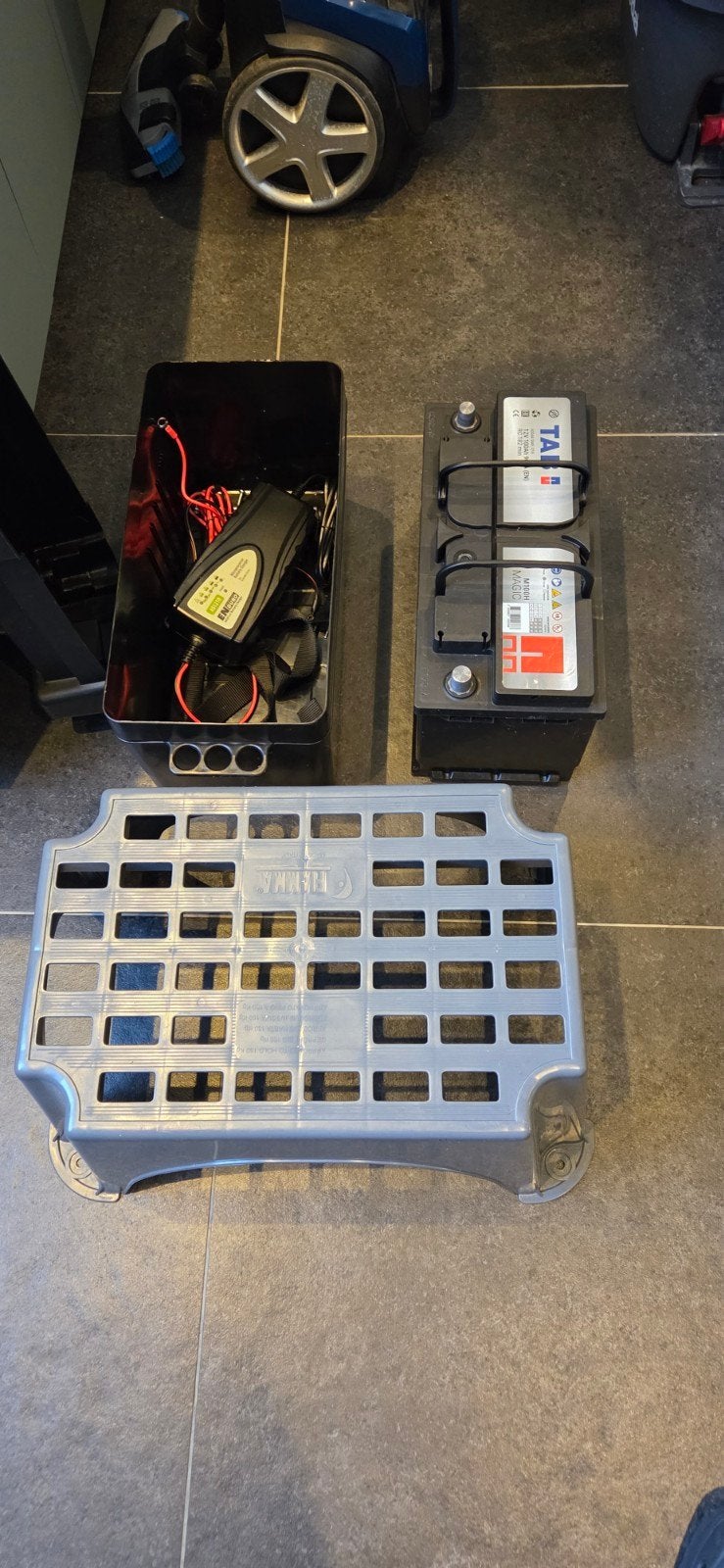 Enduro acculader, TAB accu 100Ah, Fiamma opstap, accubak, Nieuw, Universele onderdelen
