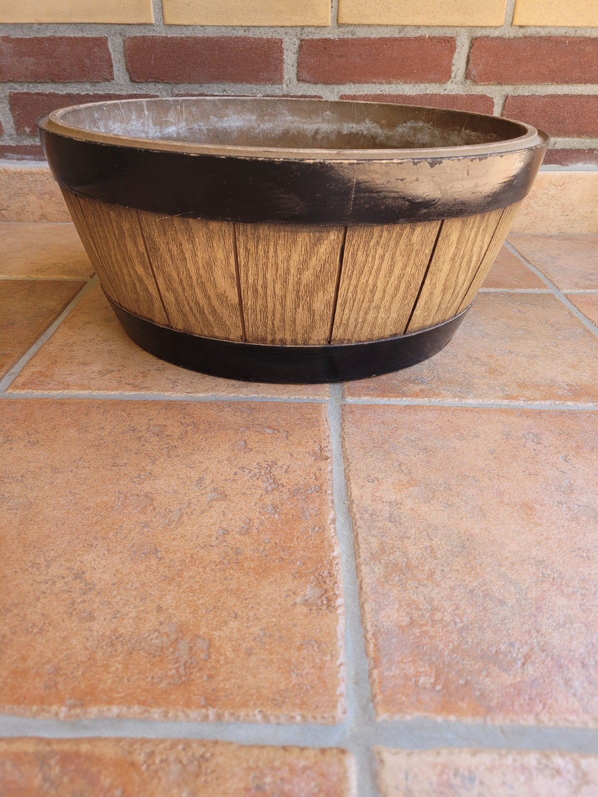 Vintage EMSA bloempot / plantenbak W. Germany, Tuin en Terras, Bloembakken en Plantenbakken, Kunststof, Gebruikt, Minder dan 30 cm