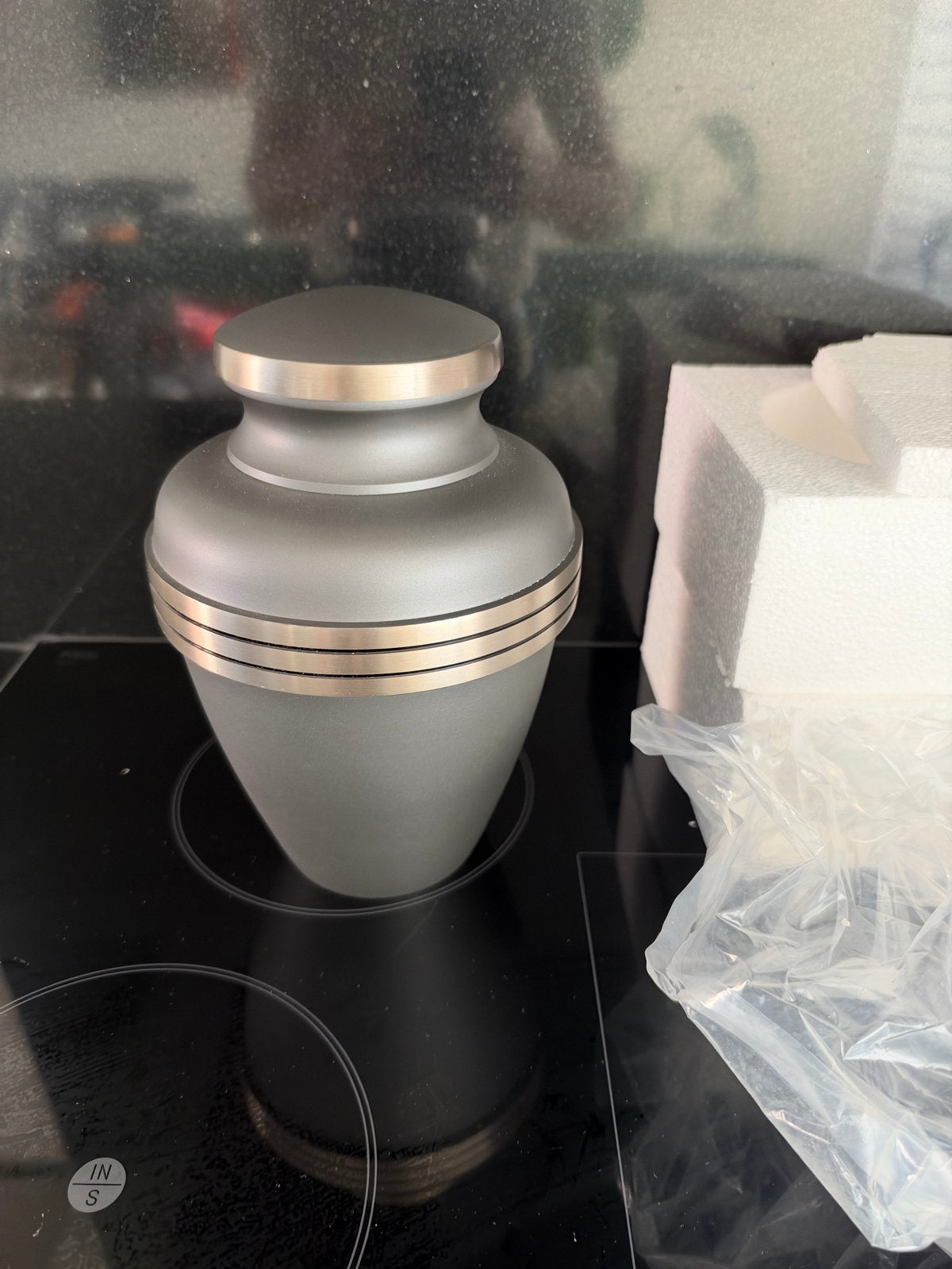 Urn 3,7 liter - Nieuw in doos met kleine beschadiging, Ophalen of Verzenden