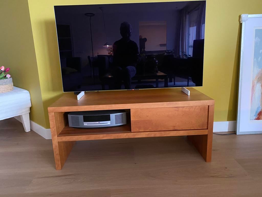 TV meubel kersenhout. 96 cm breed, Huis en Inrichting, Kasten | Televisiemeubels, Gebruikt, Minder dan 100 cm, 25 tot 50 cm, Kersenhout