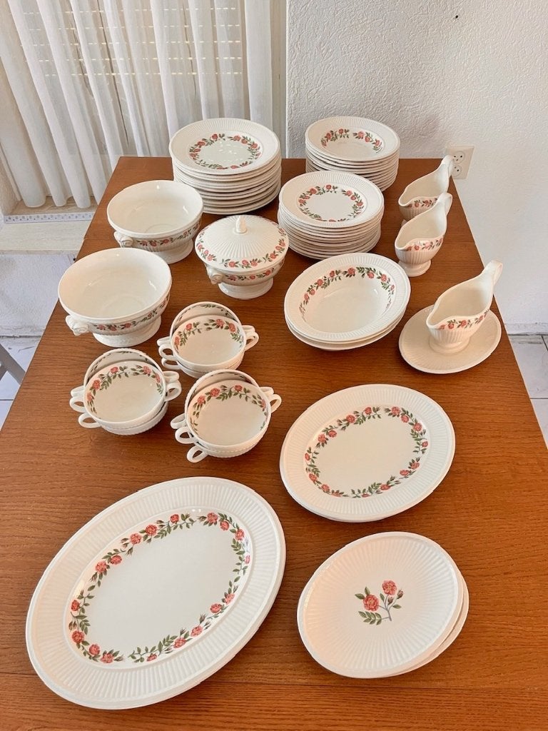 Wedgewood servies Rosalind, Ophalen, Klassiek, Zo goed als nieuw, Compleet servies