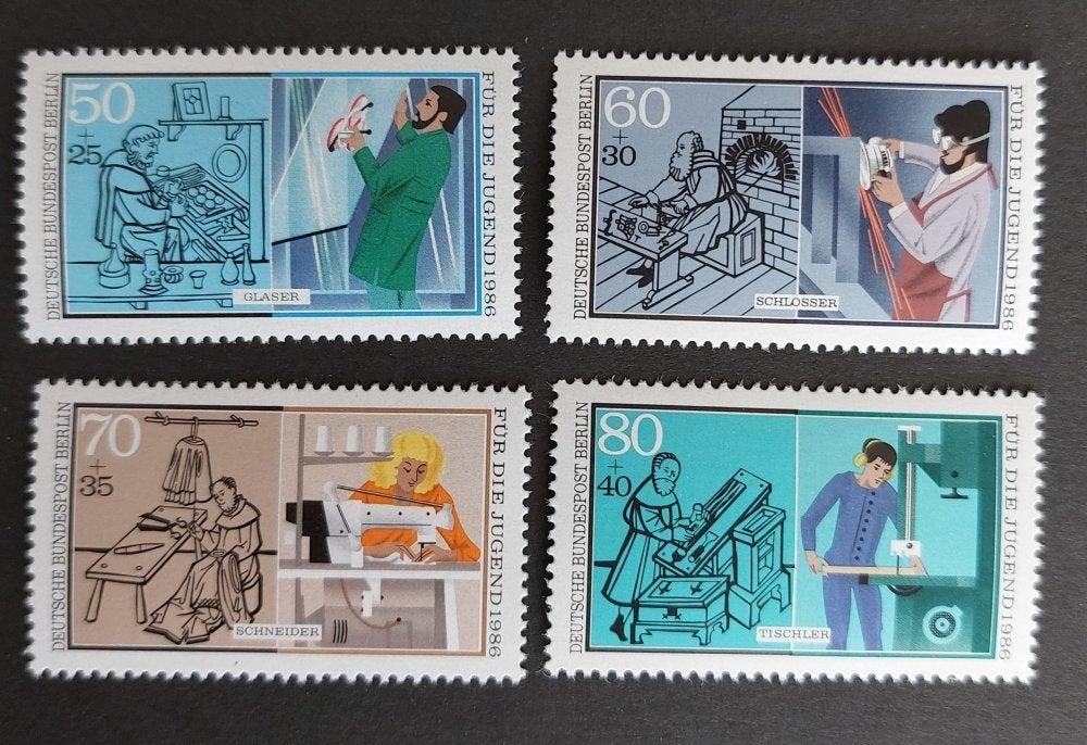 Michel 754-757 Berlijn postfris 1986, Verzenden, BRD, Postfris