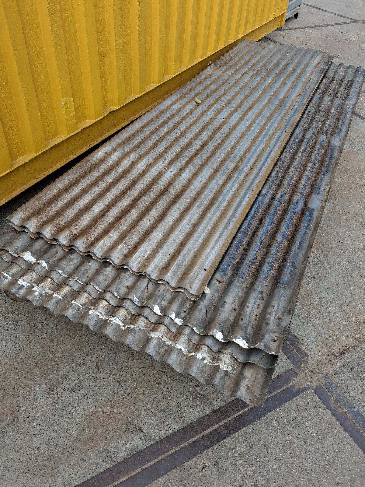 Golfplaten staal 85x310cm & 112x310cm., Ophalen, Steen of Klei, Zwart, 15 m² of meer