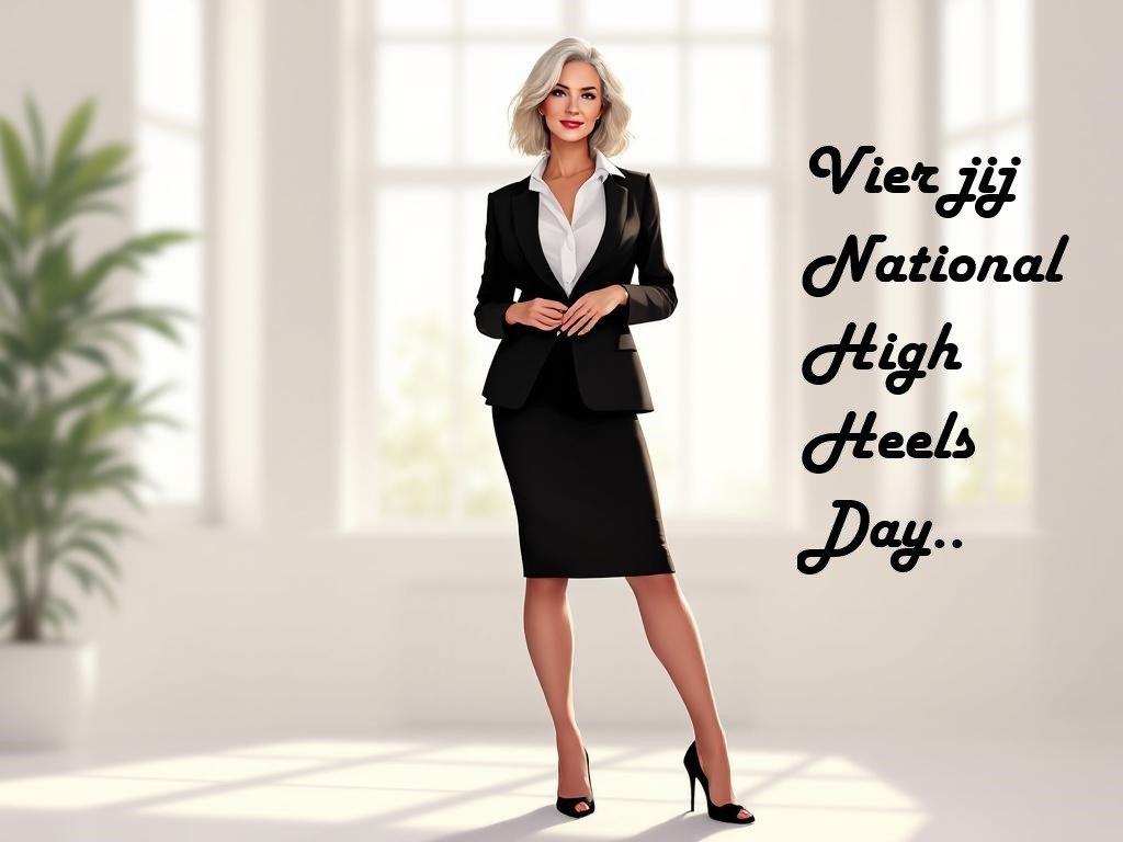 Vier National High Heels Day!, Kleding | Dames, Leggings, Maillots en Panty's, National High Heels Day, Beige, Nieuw, Overige maten