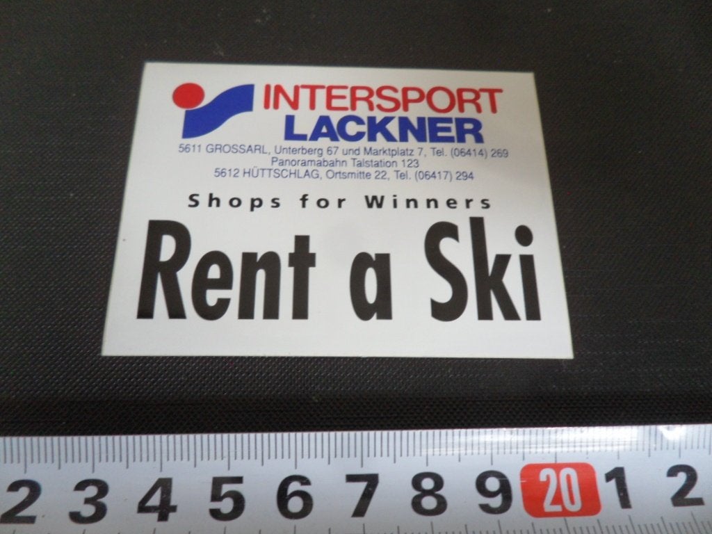 sticker Oostenrijk Grossarl INTERSPORT LACKNER Rena a Ski, Ophalen, Zo goed als nieuw