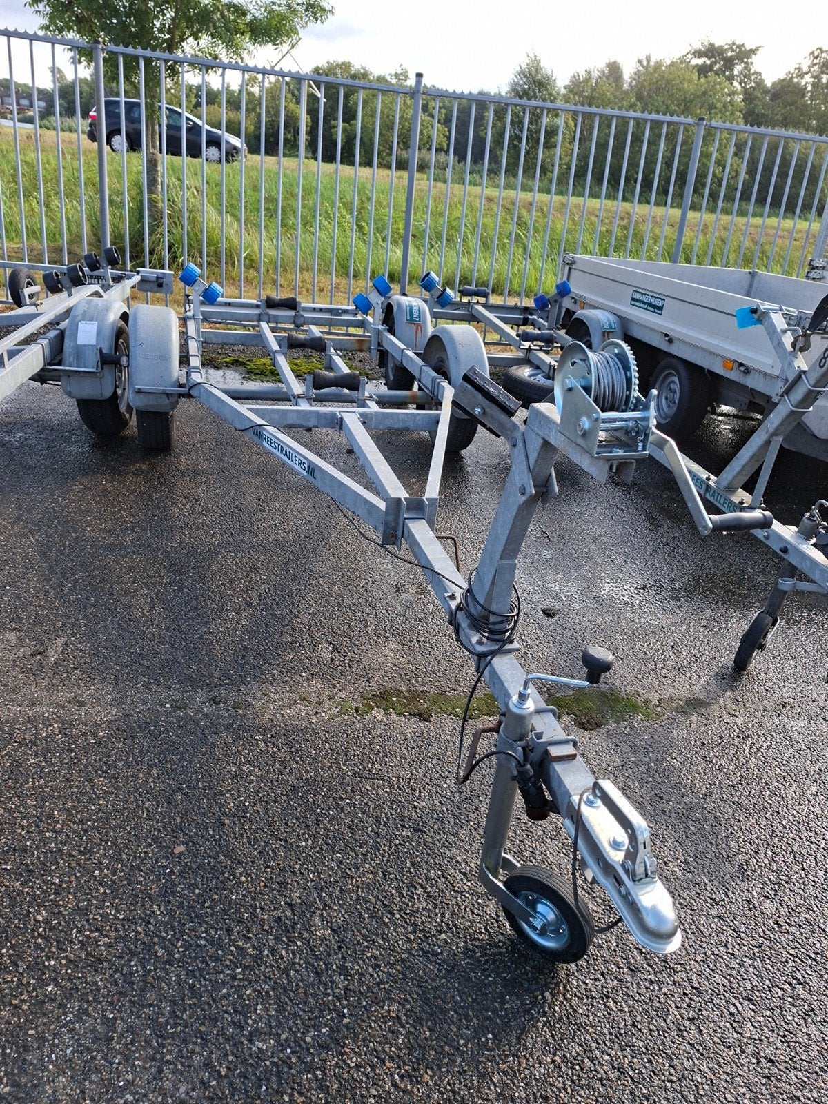 4 en 5 en 6m boottrailers, stallingstrailer, Ophalen, Minder dan 1500 kg, Gebruikt, Overige typen