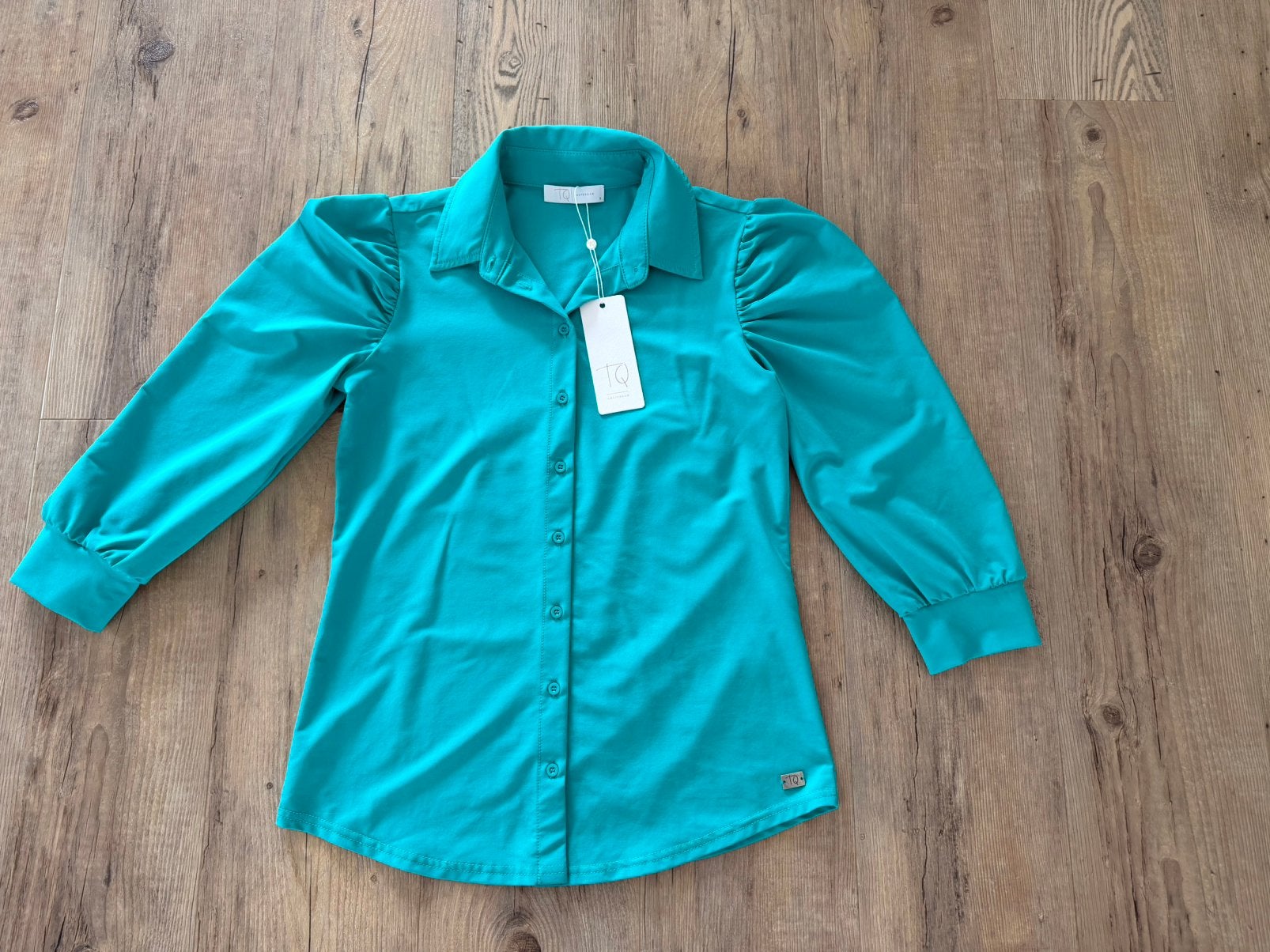 NIEUW! Prachtige TQ AMSTERDAM blouse maat 36-S travelstof, Kleding | Dames, Ophalen of Verzenden, Nieuw, Maat 36 (S), Blauw