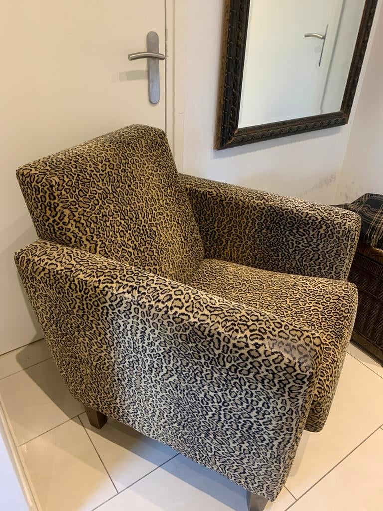 Tijgerprint stoel - Comfortabel en stijlvol, Huis en Inrichting, Ophalen, Gebruikt, Overige kleuren, Eén