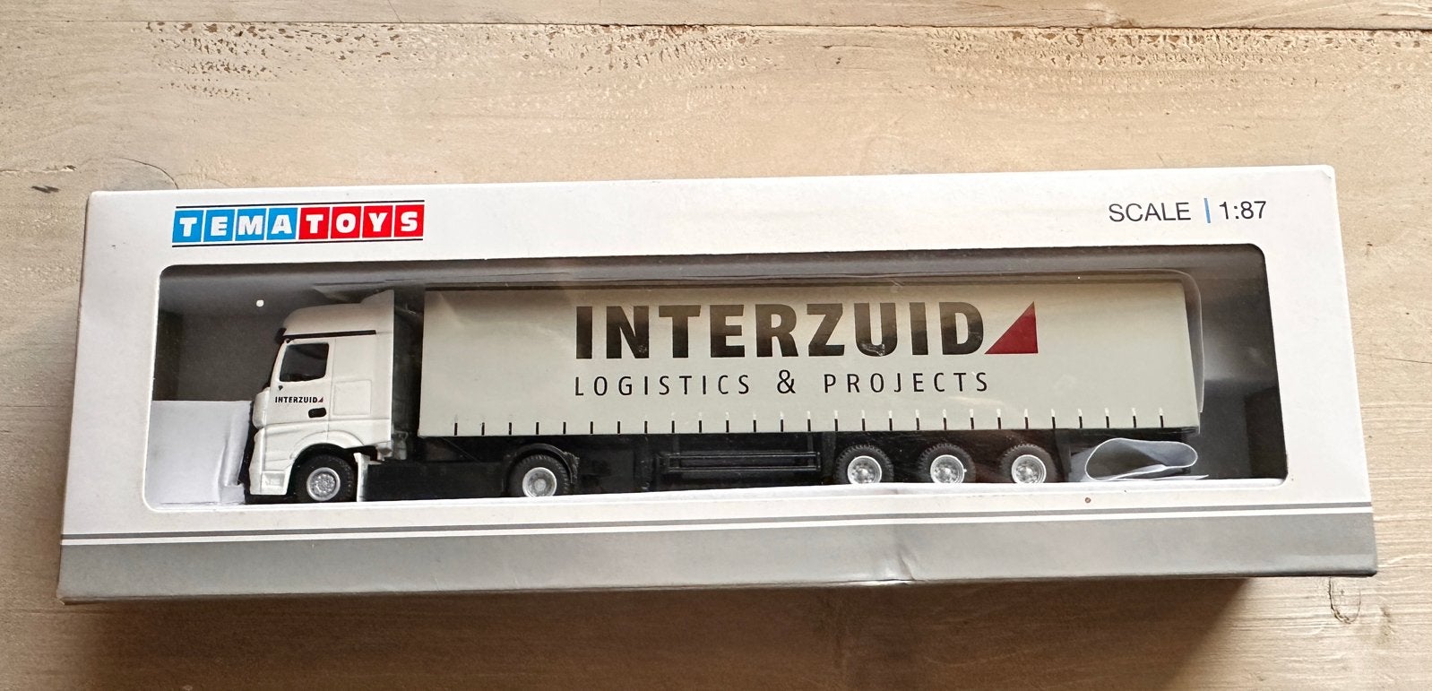 Tema Toys Interzuid Logistics Vrachtwagen 1:87 HO, Ophalen of Verzenden, Zo goed als nieuw, Bus of Vrachtwagen, Overige merken