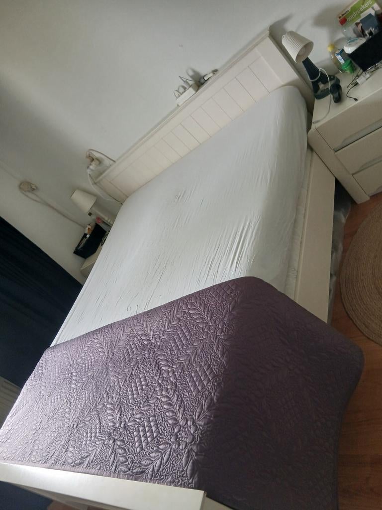 Gratis  tweepersoons bed 140x200, Ophalen of Verzenden, Tweepersoons, 140 cm