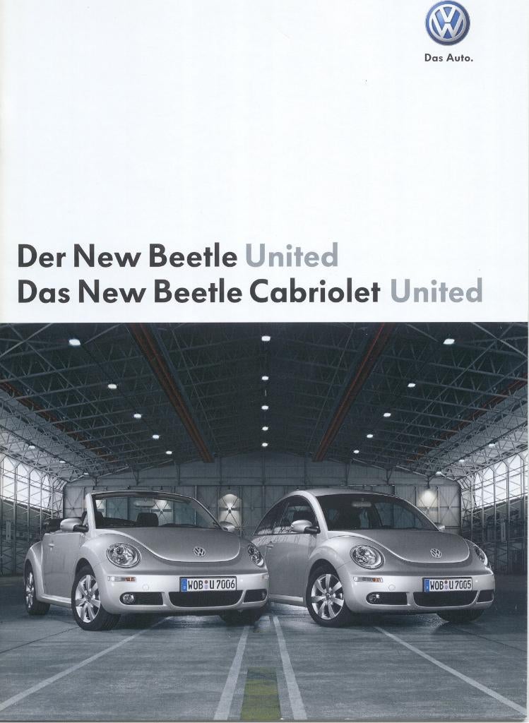 Volkswagen New Beetle United / Cabriolet United + Preisliste, Ophalen of Verzenden, Nieuw, Volkswagen