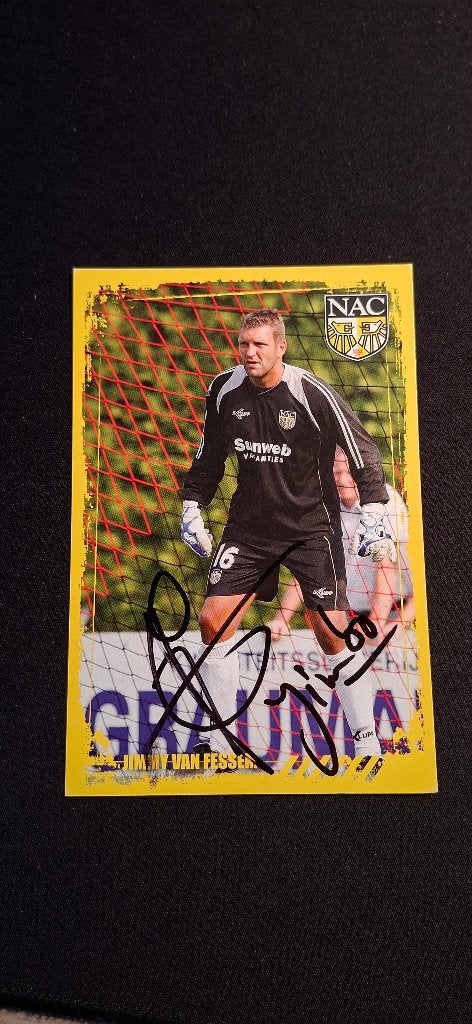 Spelerskaart met handtekening; Jimmy van Fessem # NAC Breda, Ophalen of Verzenden, Nieuw, NAC Breda, Spelerskaart