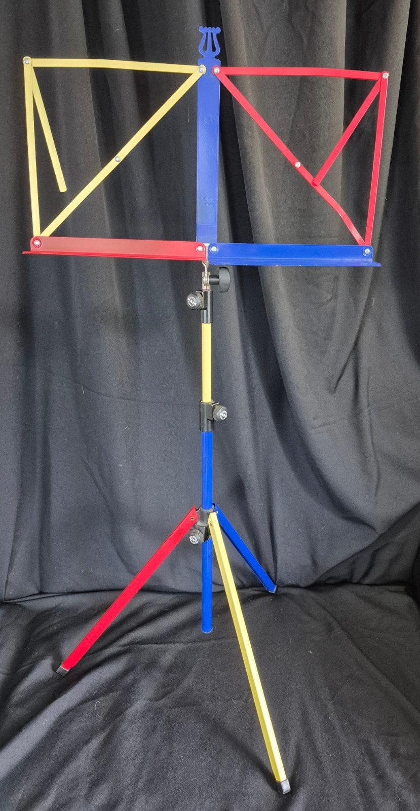 König & Meyer Rainbow muziekstandaard blauw geel rood, Ophalen of Verzenden, Zo goed als nieuw, Muziekstandaard