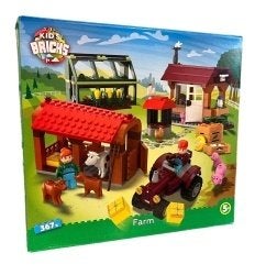 Partij kids bricks farm 367 bouwstenen, ., Nieuw, Ophalen of Verzenden, .