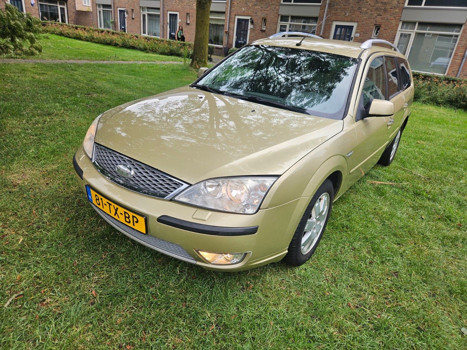 Ford Mondeo 1.8 16V 92KW Wagon 2007 Geel, Auto's, Ford, Zwart, 4 cilinders, Leder en Stof, Handgeschakeld