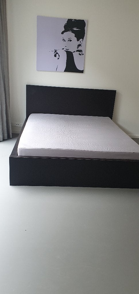 bed, Ophalen, Gebruikt, Zwart, Tweepersoons
