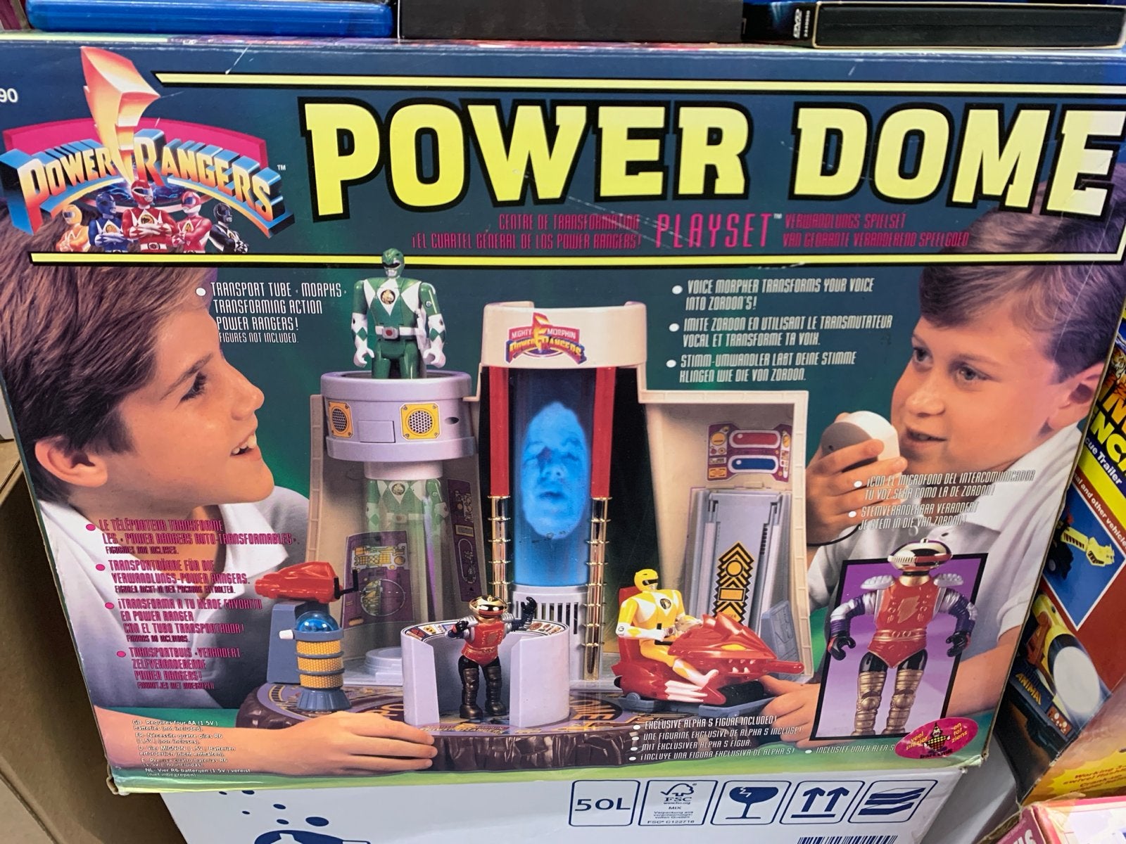 Vintage Power Rangers Power Dome Playset - in doos, Ophalen of Verzenden, Gebruikt