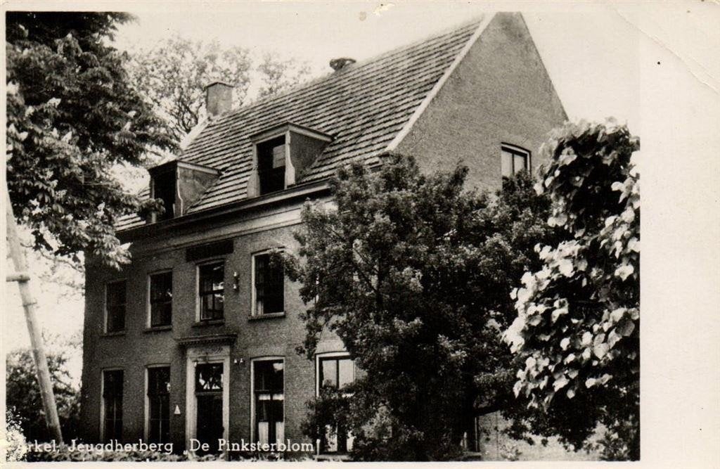 Arkel, Jeugdherberg De Pinksterblom - 1949 gelopen, Verzamelen, Ophalen of Verzenden, 1940 tot 1960, Gelopen, Zuid-Holland