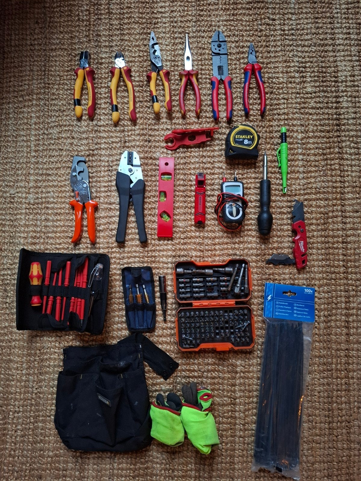 Professionele PV-installatie & Elektricien Gereedschapset, Ophalen, Zo goed als nieuw, Gereedschapsset, Knipex