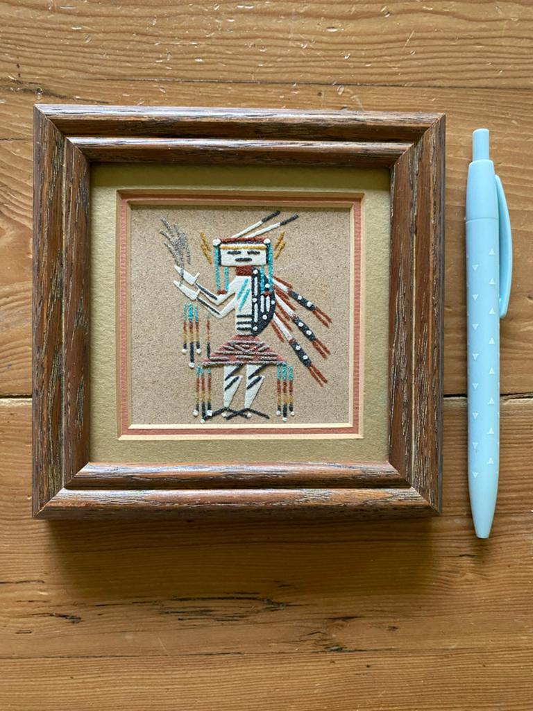 Native American sand art, Ophalen of Verzenden
