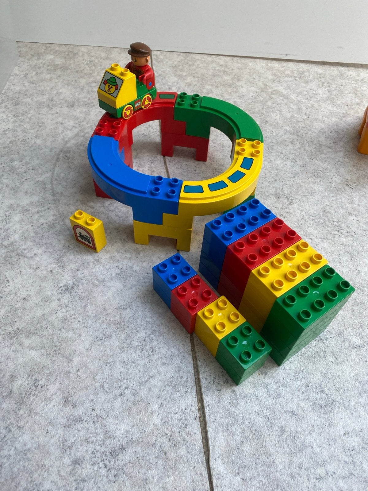 Duplo Treinbaan met Trein en Blokken, Inclusief minifiguren, Gebruikt, Overige thema's, Ophalen of Verzenden