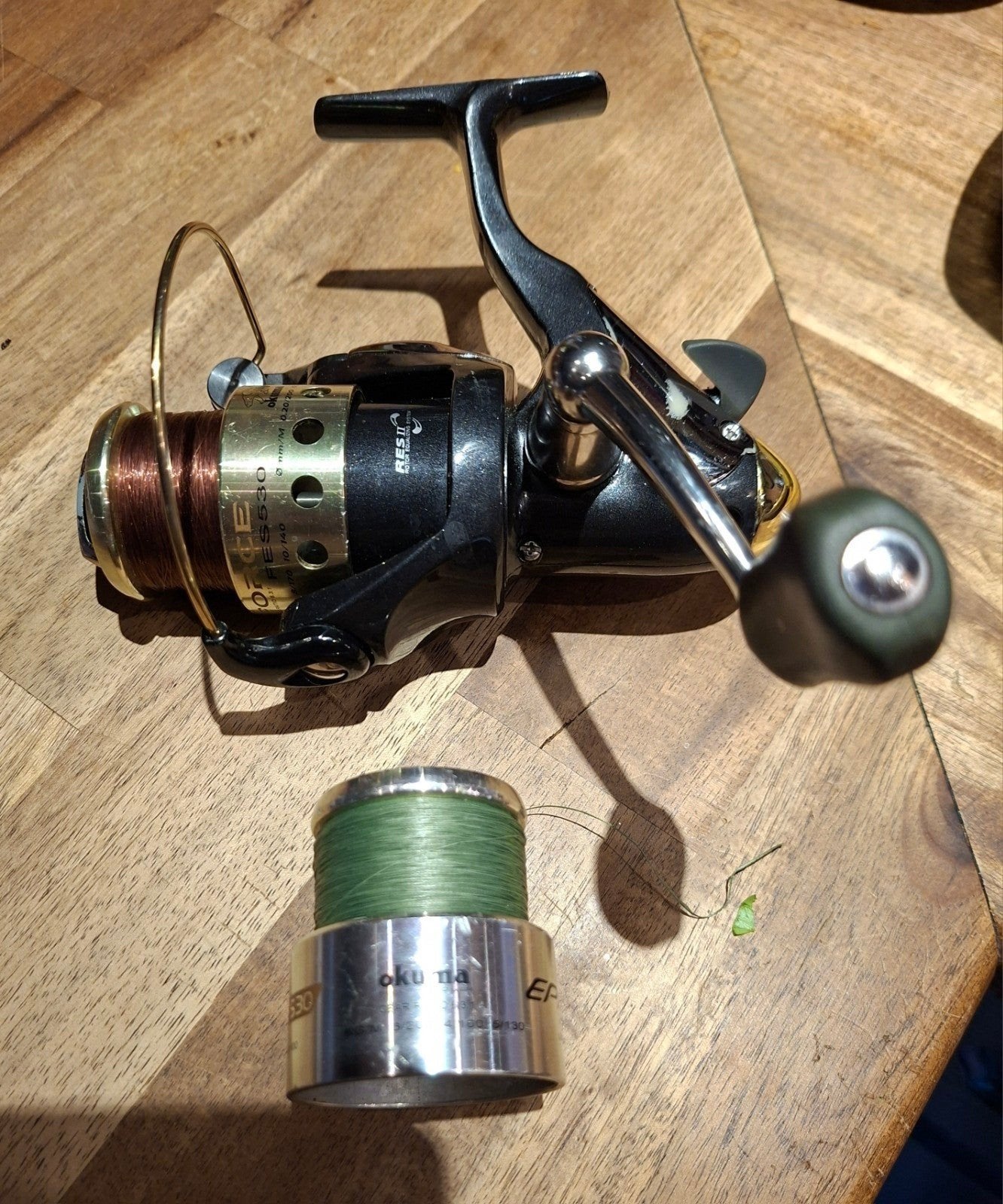 Okuma Force FES530 molen, Ophalen, Zo goed als nieuw, Molen