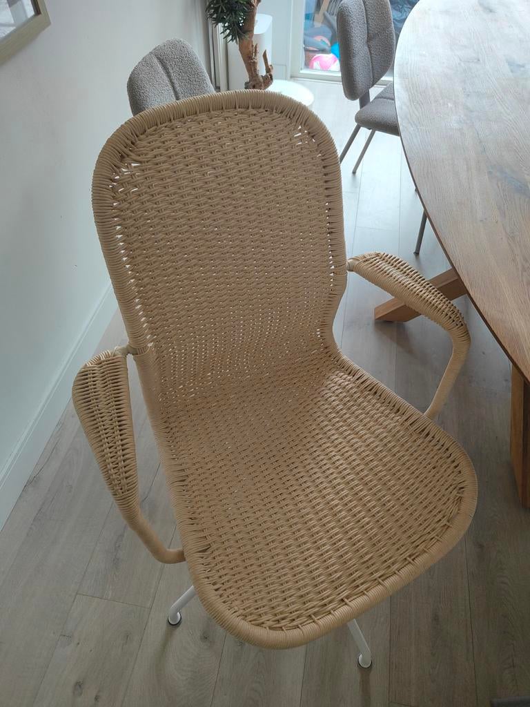 IKEA STIGBYGEL bureaustoel - naturel, Ophalen of Verzenden, Zo goed als nieuw, Zwart