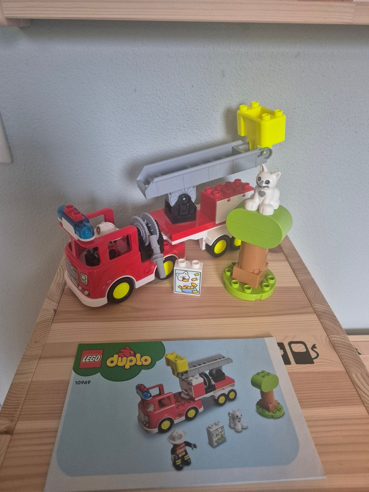 Duplo brandweerwagen met accessoires, Ophalen of Verzenden, Zo goed als nieuw, Compleet, Duplo