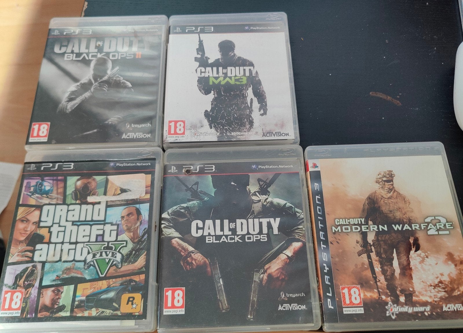 PS3 Call of Duty & Grand Theft Auto V Spellenbundel, Vanaf 18 jaar, Shooter, 1 speler, Ophalen of Verzenden