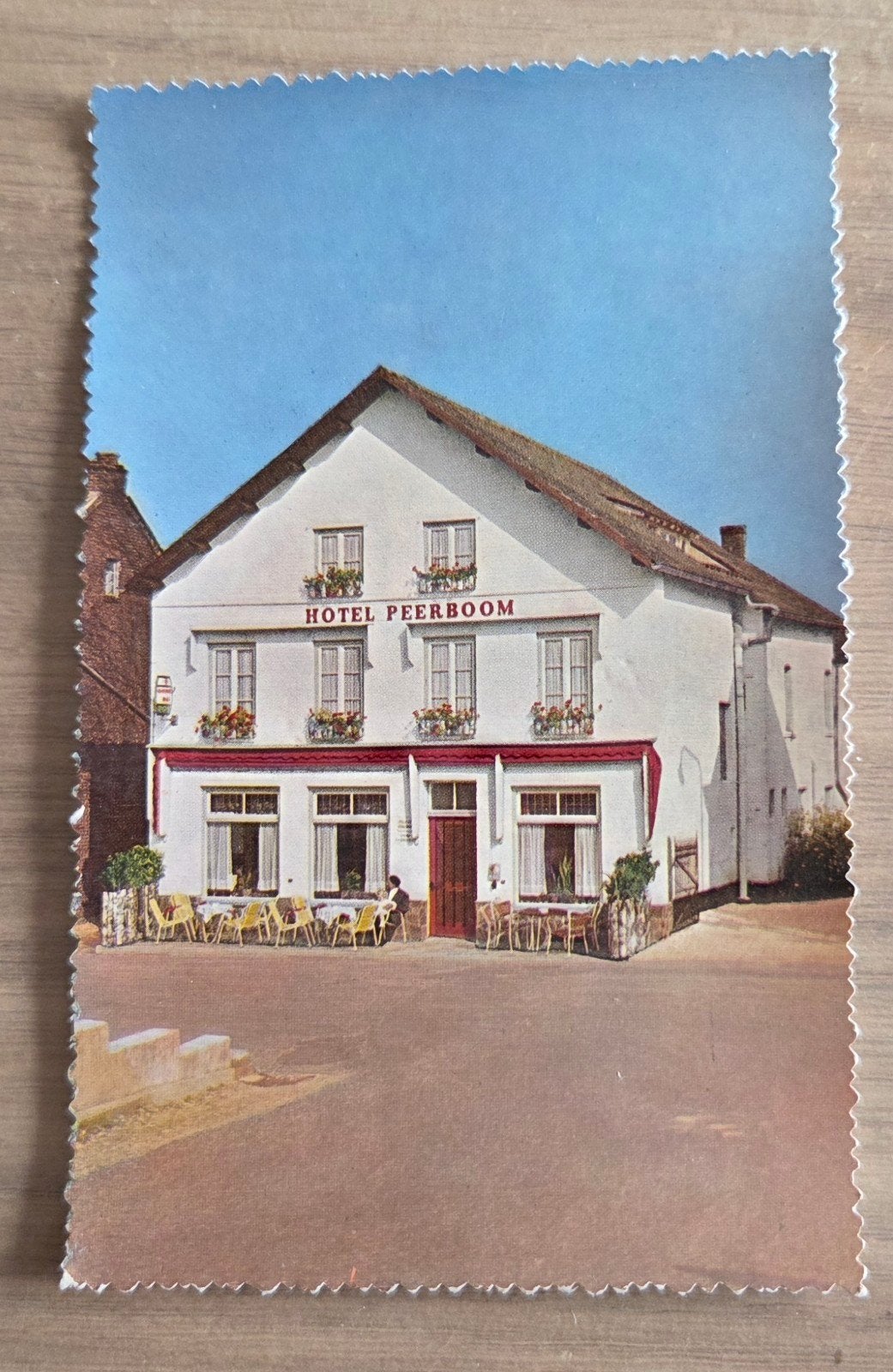 Oude ansichtkaart Hotel Peerboom Epen (Z.L.), Verzamelen, Ophalen of Verzenden, 1940 tot 1960, Ongelopen, Limburg