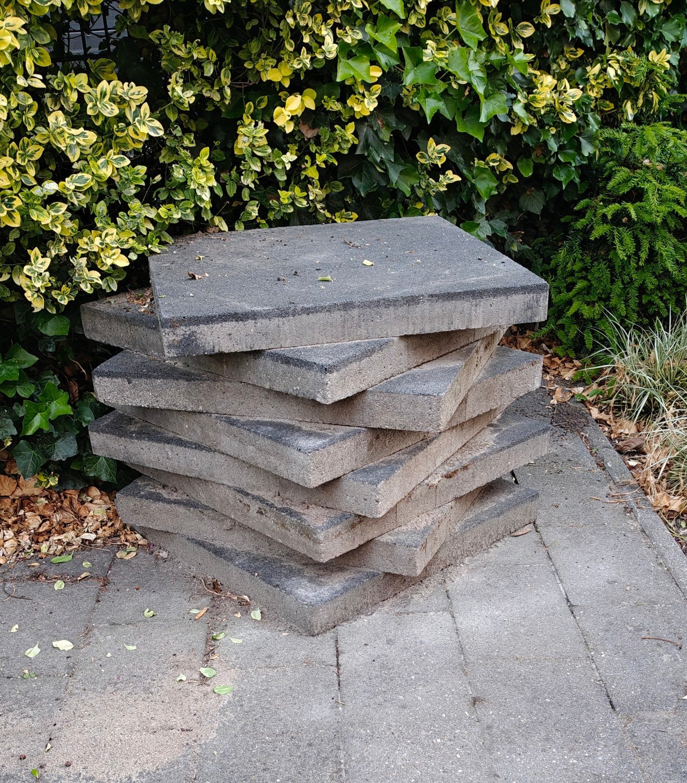 8x Terrastegel, Ophalen, Gebruikt, Beton, Terrastegels