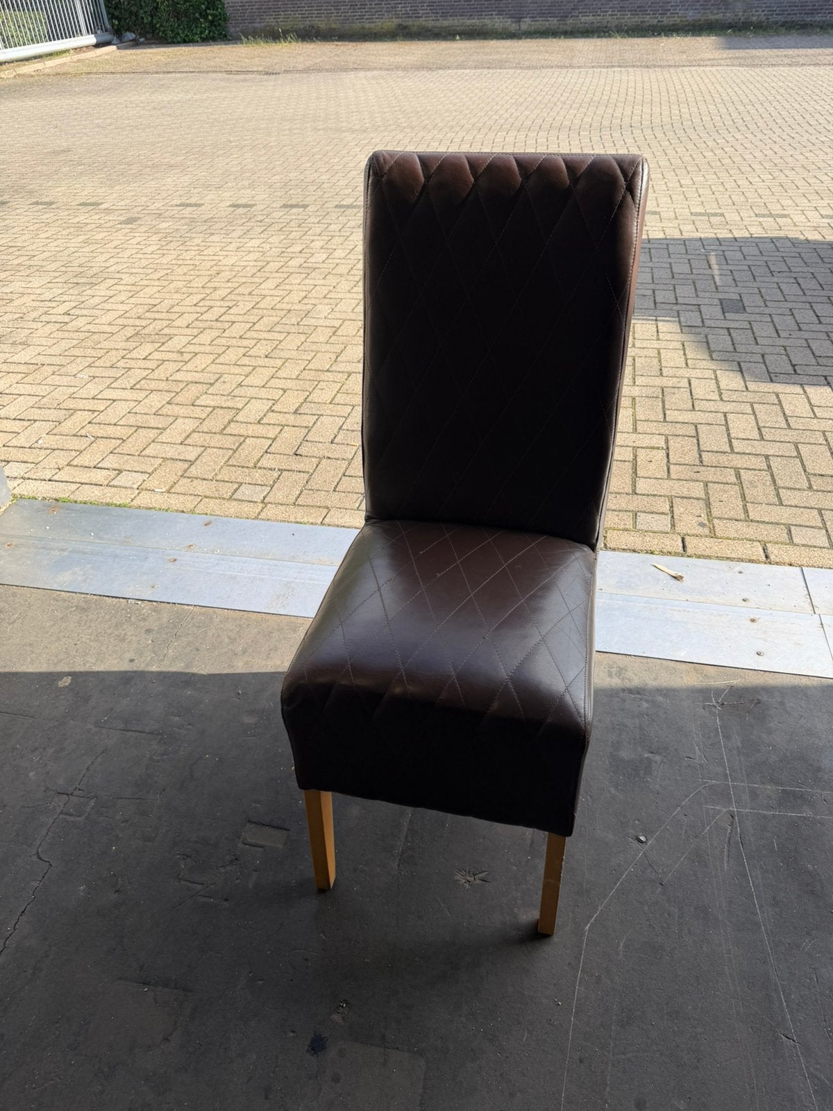 6x Lederen Eetkamerstoelen – Comfortabel en in Goede Staat, Ophalen, Zo goed als nieuw, Leer, Vijf, Zes of meer stoelen