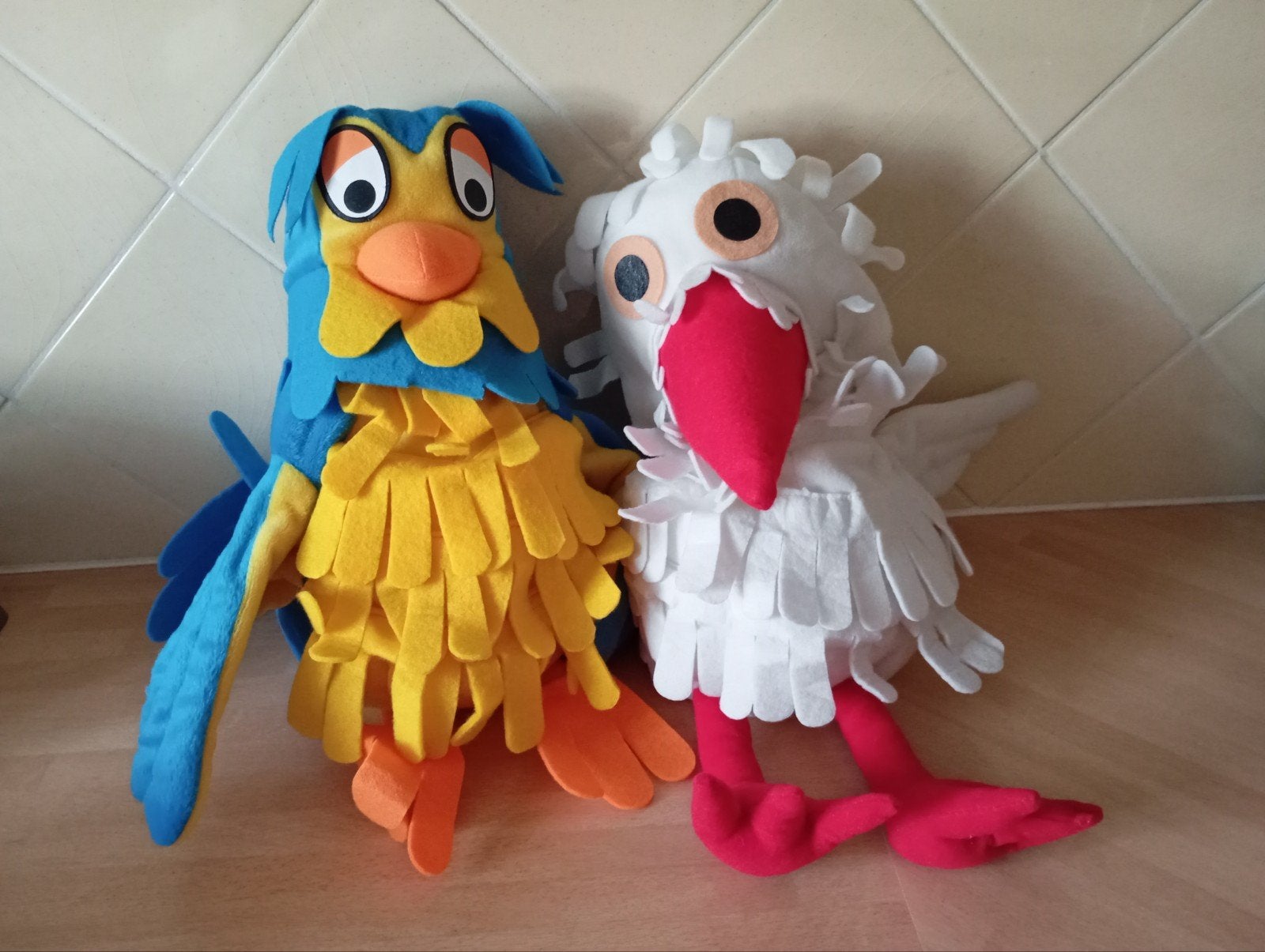 2 handpoppen Fabeltjeskrant, Ophalen of Verzenden, Overige typen