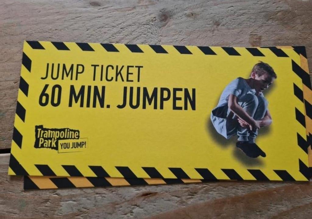 Ticket 60 min voor You Jump Nijmegen, Ticket of Toegangskaart