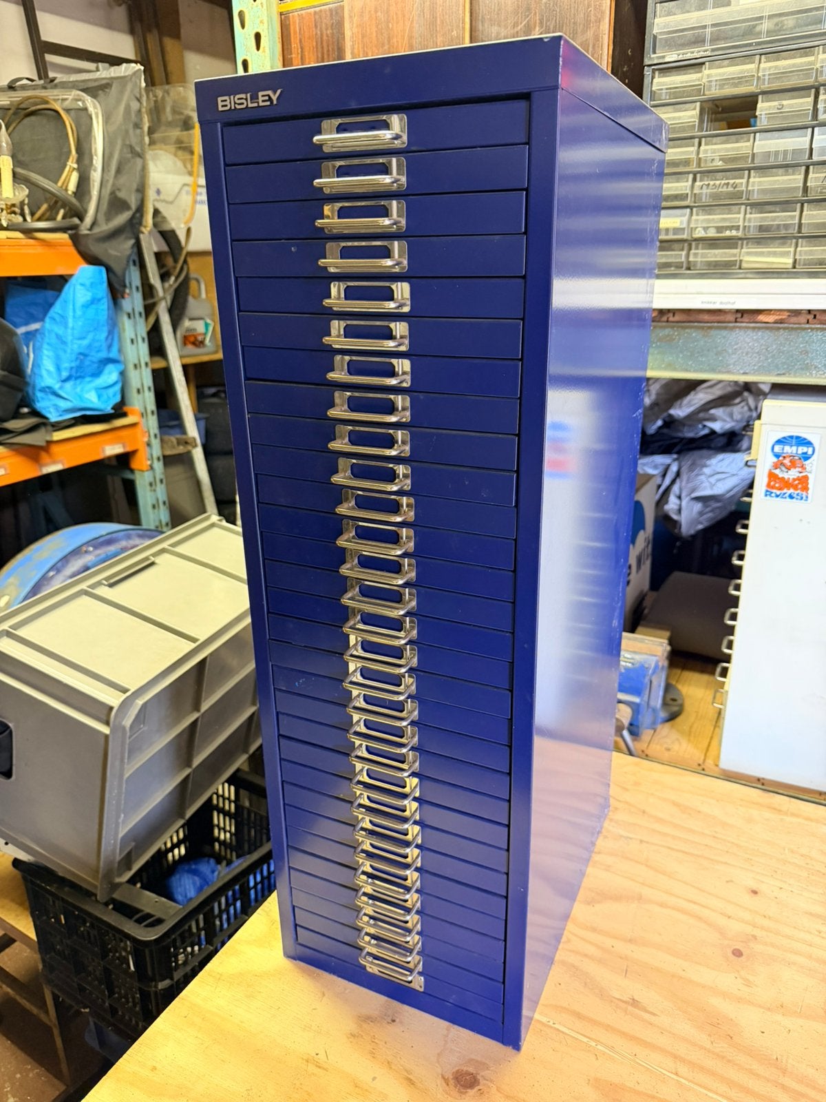 Hoge Bisley ladenkast 86cm, Ophalen, 5 laden of meer, Zo goed als nieuw, Minder dan 100 cm